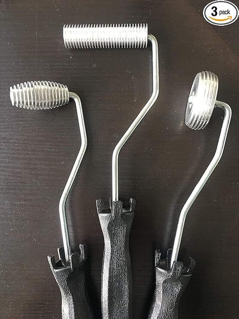 Fiberglass Laminating Roller 3Pcs per Set Bubble Roller for Resin Laminating