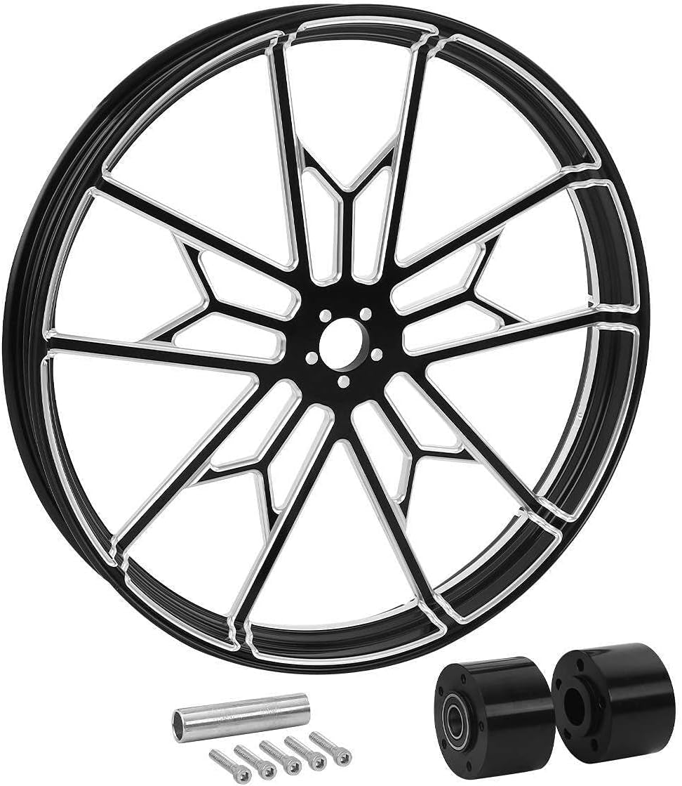 30" Front Wheel Rim Dual Disc Wheel Hub Fit for Harley Touring Non-Abs/Abs Models Road King Electra Street Road Glide Ultra Limited 2008-2023