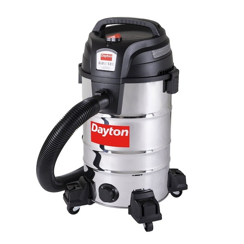 Dayton 61Hv86 General Purpose Wet/Dry Vacuum, 12 Gal, 1, 080 W