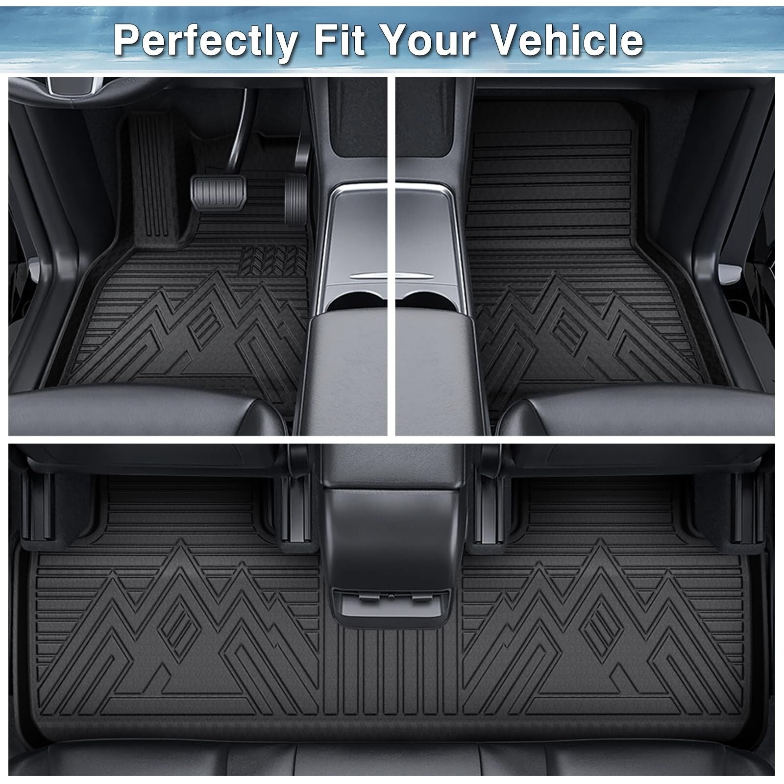 Mixsuper Custom Fit Front Floor Mats for 2014-2021 Ford Transit Connect with ...