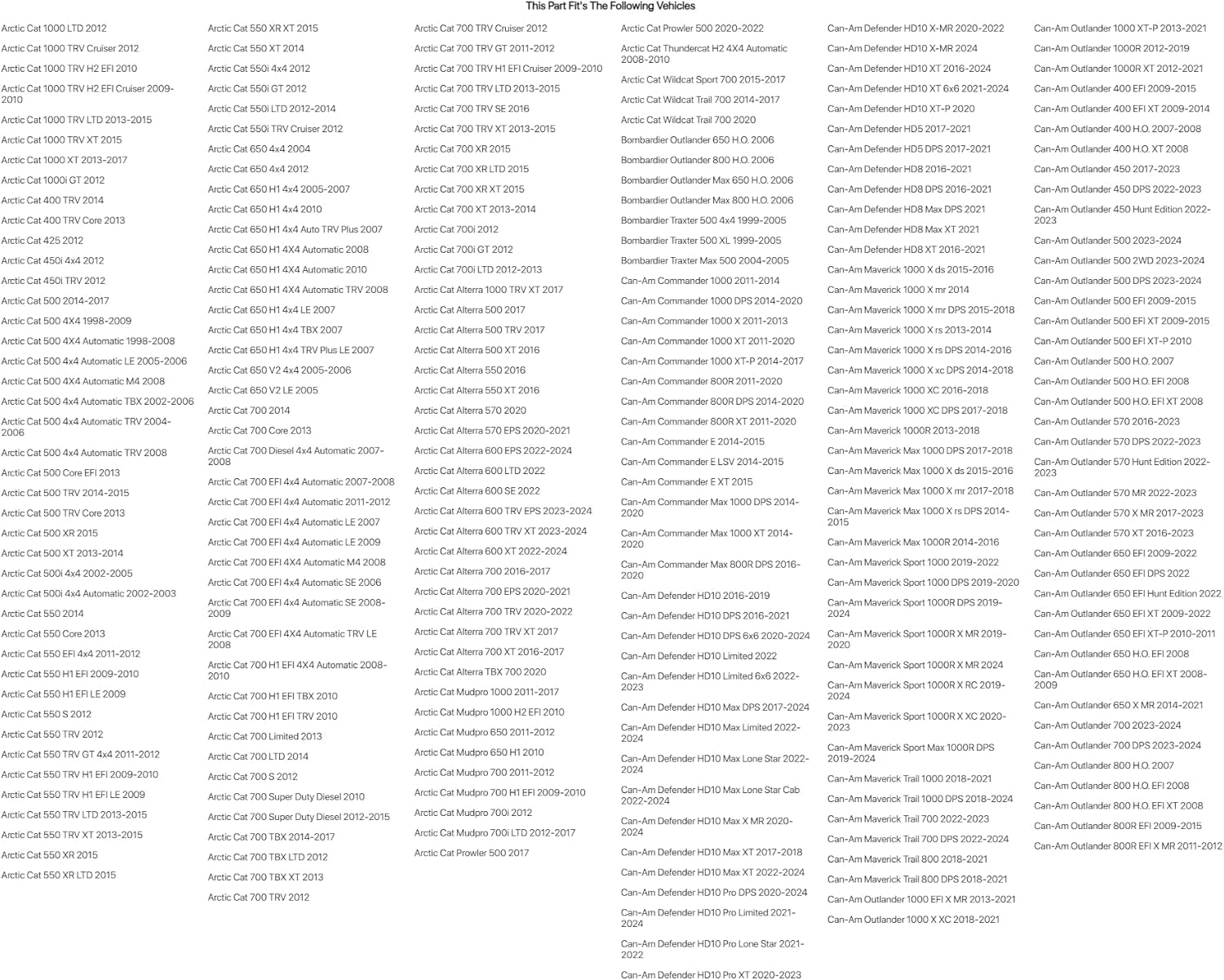(4 Pack)  Terrabite Radial Tire 27X9-12 Medium/Hard Terrain for Kawasaki Teryx 800 2014-2024