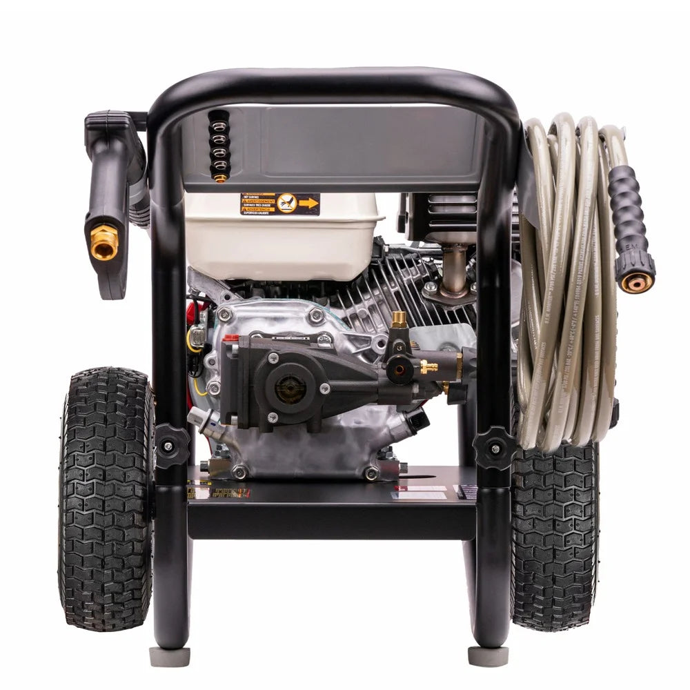Powershot 3600 Psi at 2.5 GPM HONDA® GX200 with Triplex Pump Cold Water Professional Gas Pressure Washer, 0 Voltage