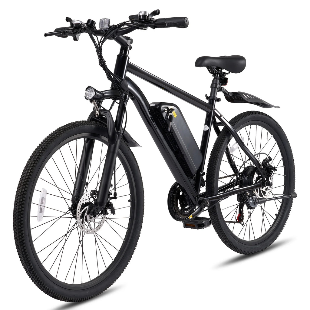 Electric Mountain Bike 26" for Adults, 350W Electric Bike 48V 20Mph with Front Suspension Fork for Mountain Beach Snow, UL2849