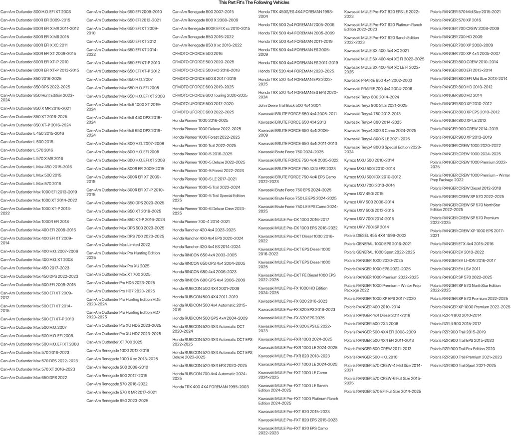 (4 Pack)  Terrabite Radial Tire 27X9-12 Medium/Hard Terrain for Kawasaki Teryx 800 2014-2024